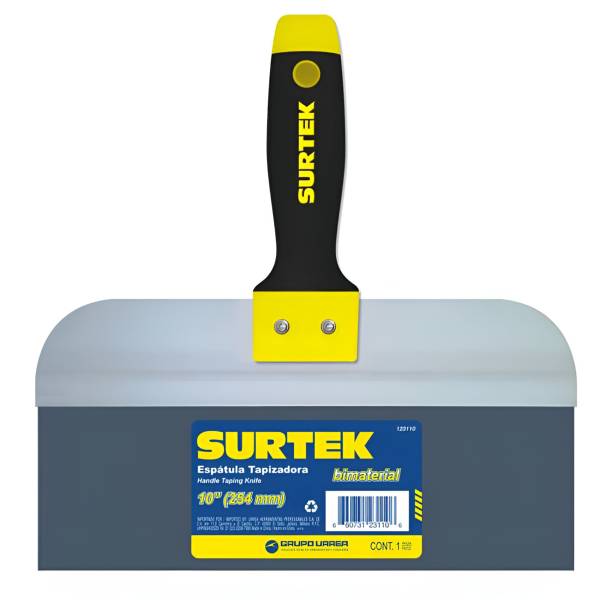 231052 Espatula tapizadora acero 10" mango de plastico 123110 Surtek