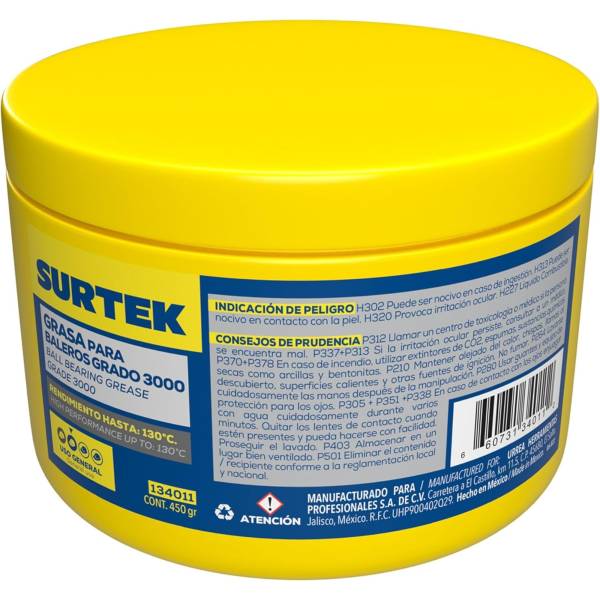 231471 Grasa para baleros 450gr Surtek