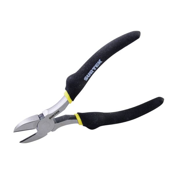 231806 Pinza de corte diagonal 07" con mango cubierto de PVC de blister 947 Surtek