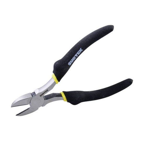231806 Pinza de corte diagonal 07" con mango cubierto de PVC de blister 947 Surtek