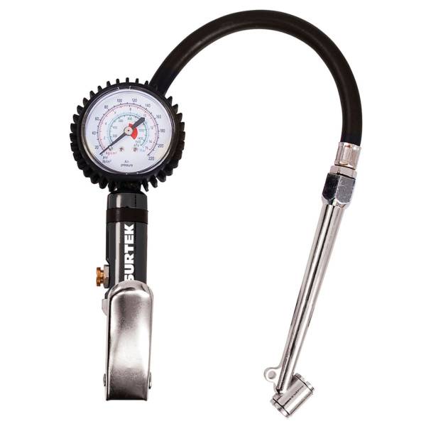 231837 Inflador doble con calibrador 220lbs metal Surtek