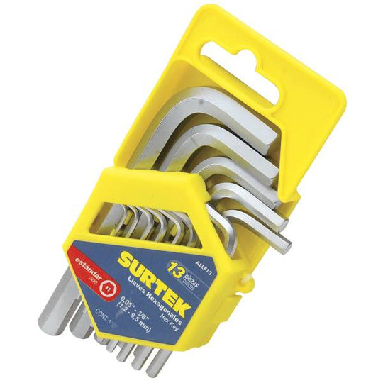 231853 Juego de 13 llaves Allen standard .05 - 3/8 ALLF13 Surtek