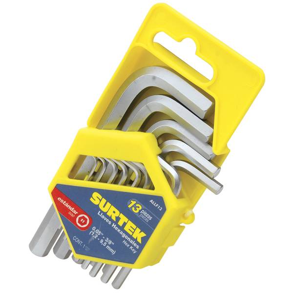 231853 Juego de 13 llaves Allen standard .05 - 3/8 ALLF13 Surtek