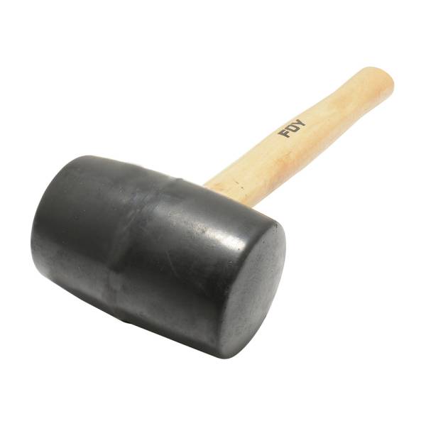 232551 Mazo hule negro 24oz mango de madera 13" Foy