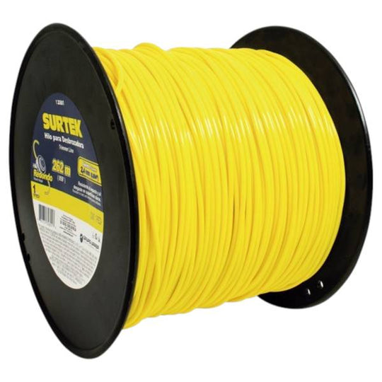 232844 Hilo desbrozadora 2.4mm x 262 mts amarillo carrete Surtek