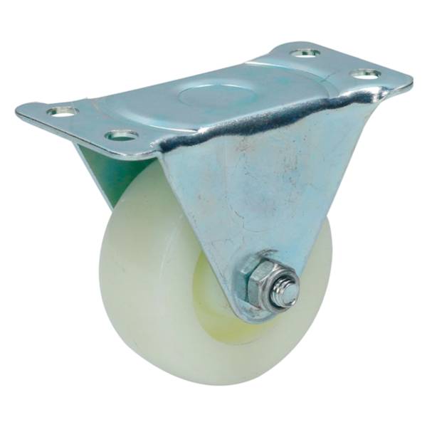 233564 Rodaja polipropileno blanca 2-1/2" placa fija Surtek