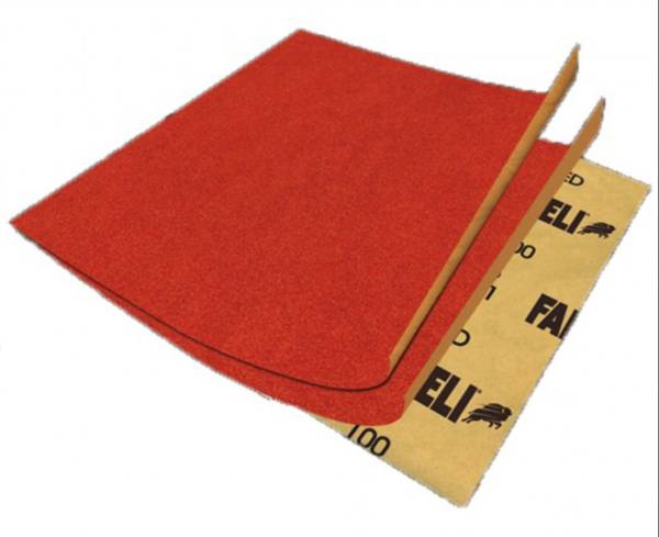 234423 Lija naranja economica para madera K-61 fino 9" x 11" con 50 pz Fandeli