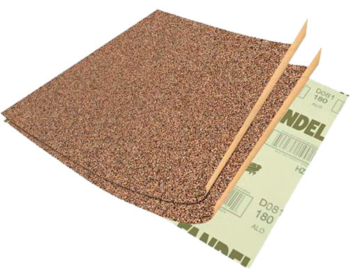 234428 Lija cafe para madera C081 grado 150 9" x 11" con 50 pz Fandeli