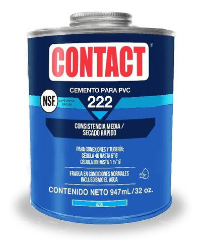 234573 Pegamento para PVC 947ml 1lt azul 222 Contact