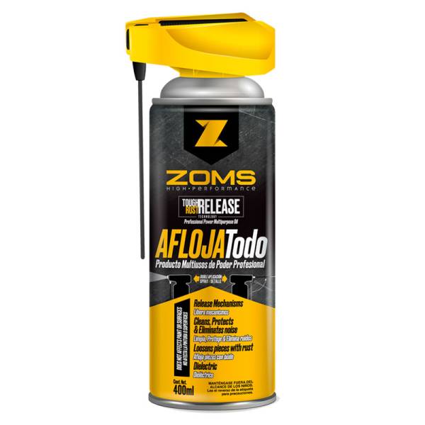 234587 Lubricante aflojatodo aerosol 400ml activad Premium Zoms