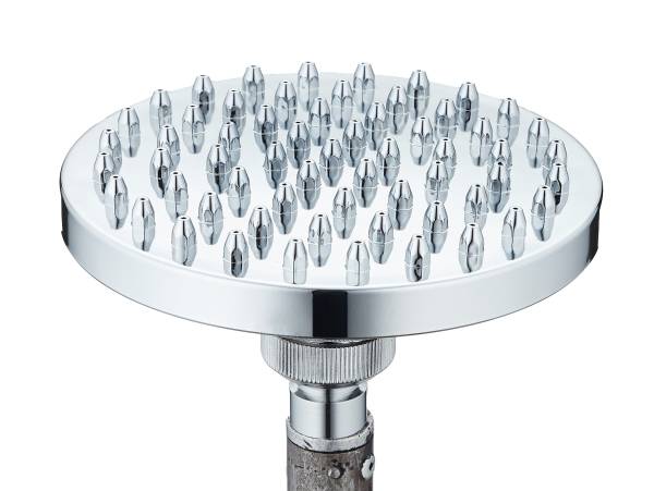 235449 Regadera sin brazo redonda 06" plastica cromada antisarro REGPV6 Vianti