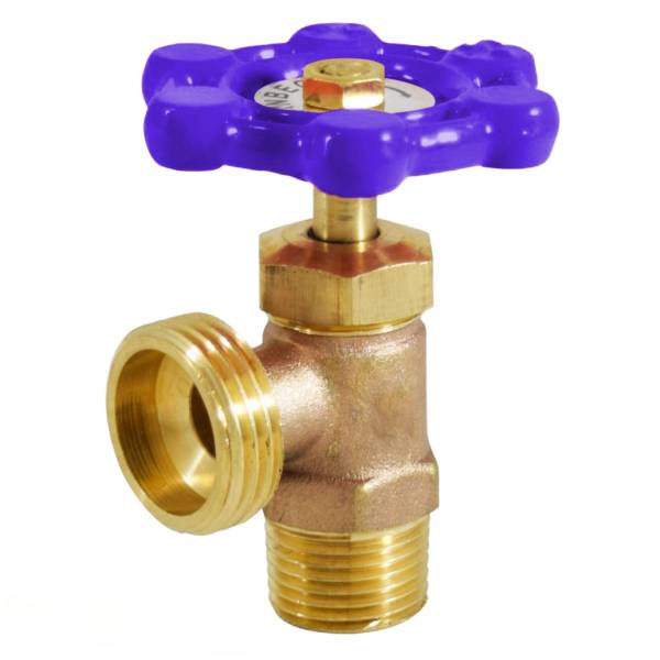 235462 Llave para lavadora 1/2" x 3/4" bronce maneral azul VL13A Vianti