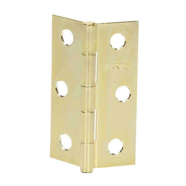 235463 Bisagra alargada ligera perno remachado con tornillos 2-1/2" laton Fanal