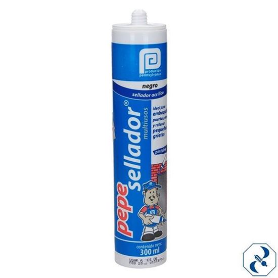 235602 Sellador acrilico cartucho 300ml negro PEPE Pennsylvania