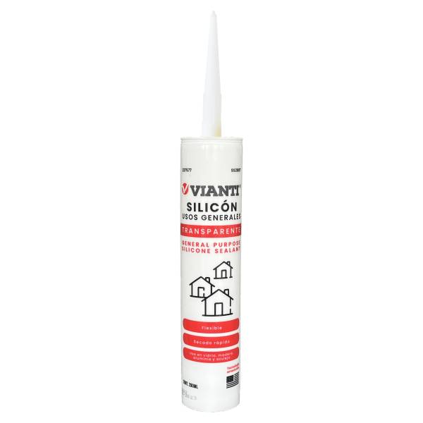 237577 Silicon multiusos cartucho 280ml transparente Vianti