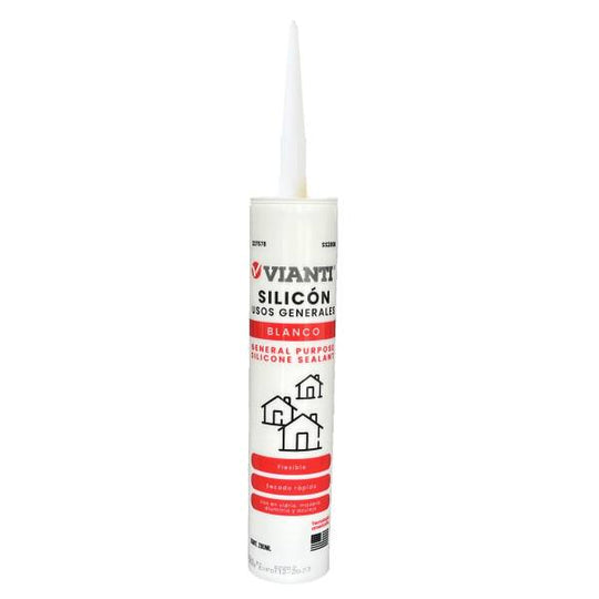 237578 Silicon multiusos cartucho 280ml blanco Vianti