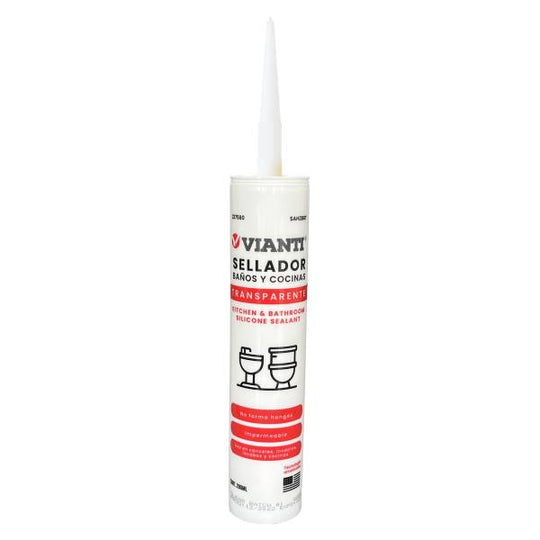 237580 Silicon baños y cocinas cartucho 280ml transparente Vianti