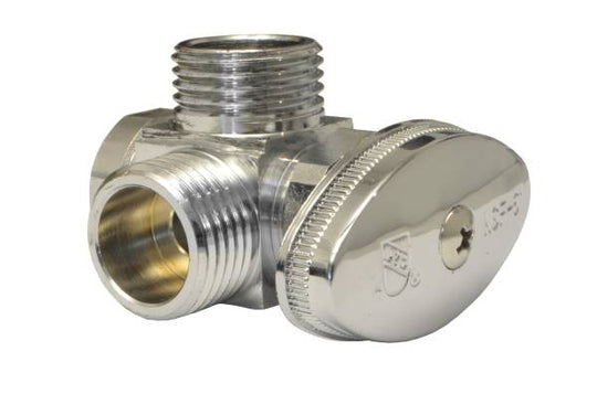 238002 Valvula control angular doble 1/2" x 1/2" laton 1/4 de vuelta IP137 Coflex COFLEX