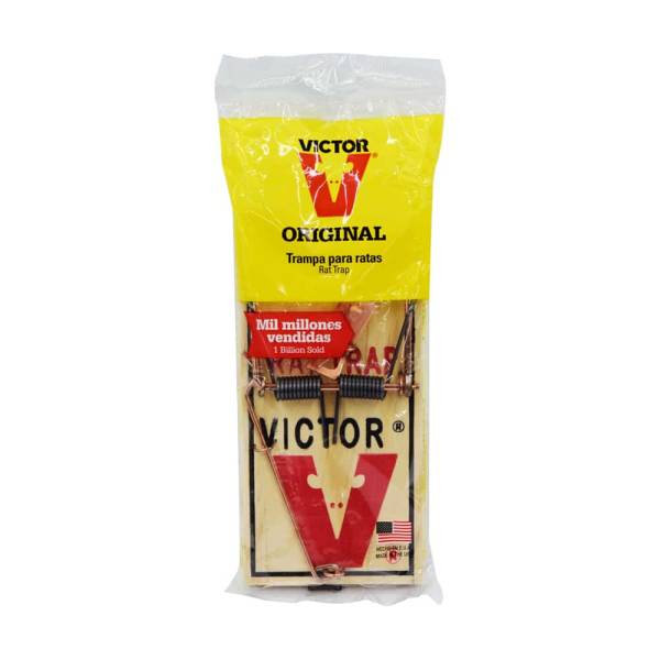 238058 Ratonera de madera grande blister Victor