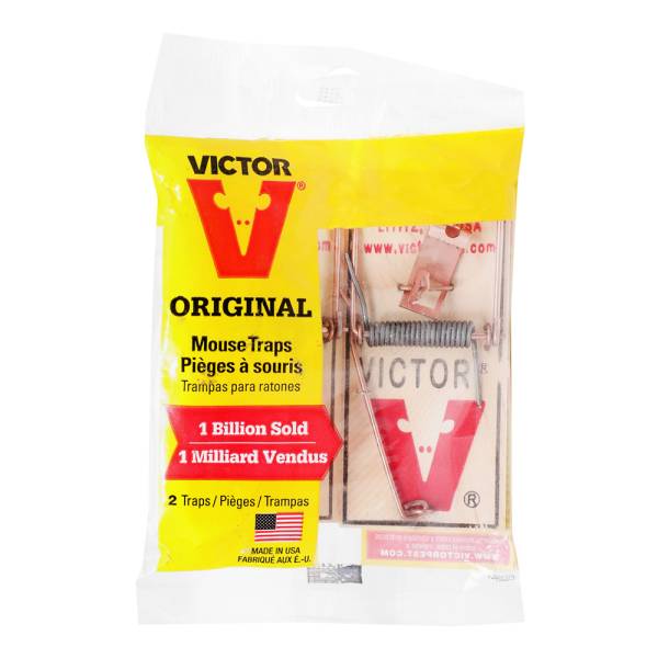 238059 Ratonera de madera chica 2 pack blister Victor