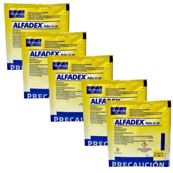 238237 Insecticida acaricida en polvo humectable 25gr Alfadex