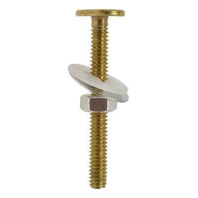 238333 Tornillo acoplar para sanitario acero tropicalizado con 2pz 1/4" x 57mm Vianti