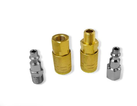239008 Juego 2 conectores 2 coples macho/hembra para compresor Goni