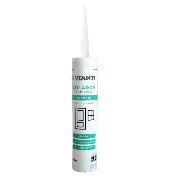 240957 Sellador acrilico cartucho 280ml blanco Vianti