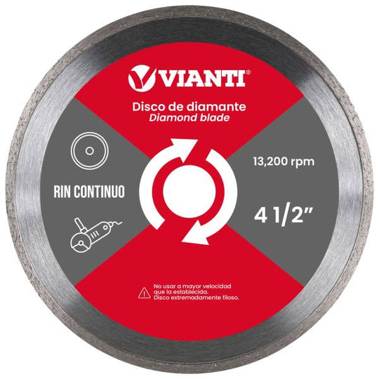 241098 Disco diamante 4-1/2" x 7/8" rin continuo Vianti