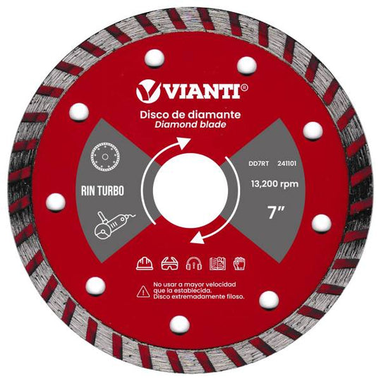 241101 Disco diamante 7" x 7/8" rin turbo Vianti