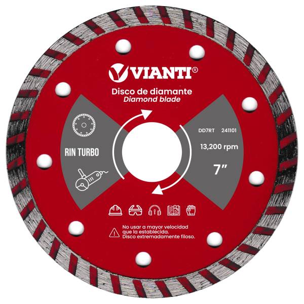 241101 Disco diamante 7" x 7/8" rin turbo Vianti