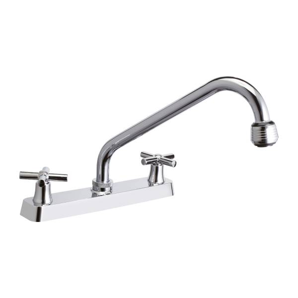 241111 Mezcladora fregadero laton tipo standard maneral cruz cromada MFV011 Vianti
