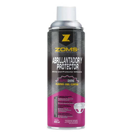 241138 Silicona protectora y abrillantadora en aerosol 500 ml Zoms