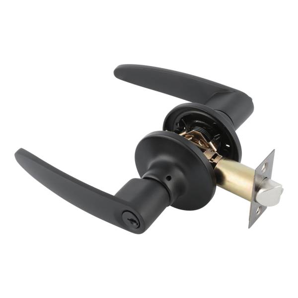 241387 Cerradura manija llave boton negra Granito Dexter