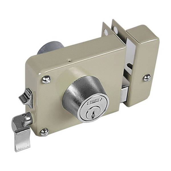 2562 Cerradura sobreponer derecha beige montafacil caja Fanal