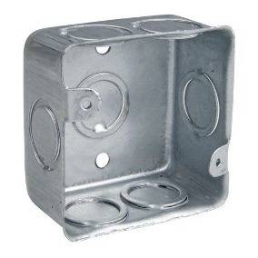 2791 Caja registro cuadrada 3/4" (4 x 4) cal 24 cu3424 troquelados p