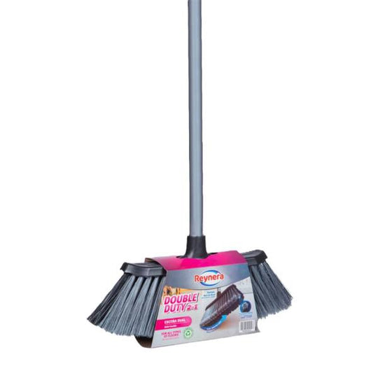 279670 Escoba domestica tipo cepillo doble fibra Dual Reynera