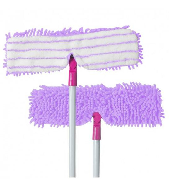 279678 Sacudidor mop de microfibra doble accion con peine Reynera