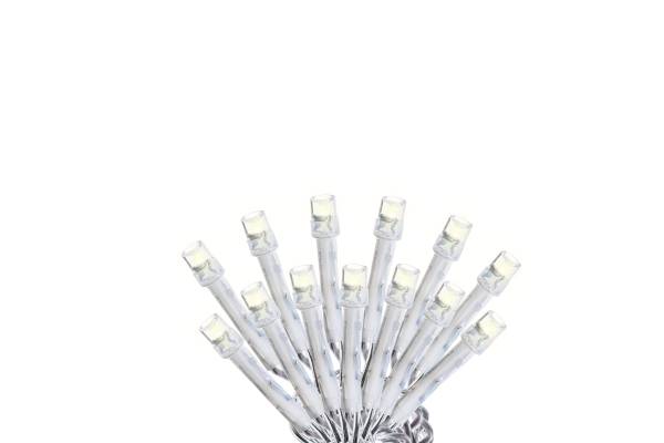 280270 Serie navideña 100 luces led blanca cable transparente 8 funciones Vianti