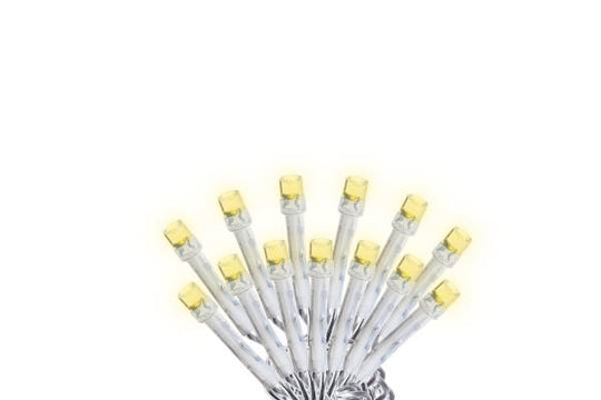 280271 Serie navideña 100 luces led calida cable transparente 8 funciones Vianti