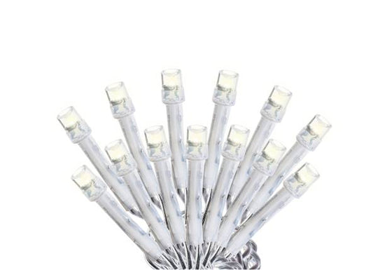 280275 Serie navideña 200 luces led blanca cable transparente 8 funciones Vianti