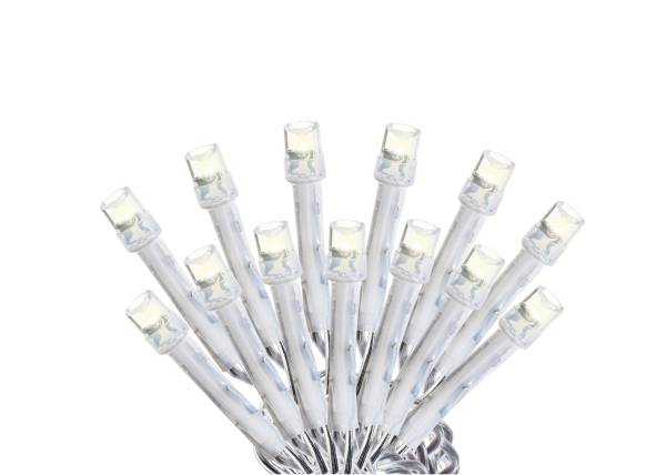 280275 Serie navideña 200 luces led blanca cable transparente 8 funciones Vianti