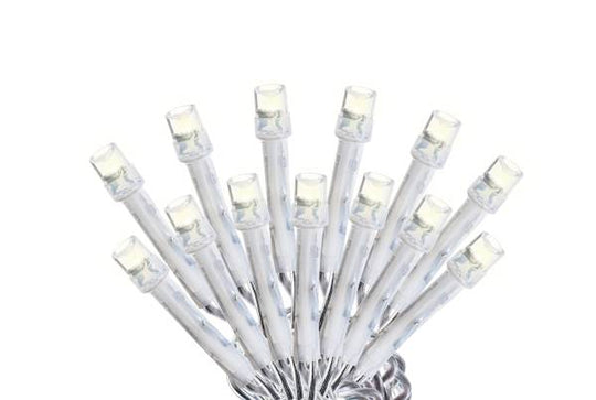 280278 Serie navideña 300 luces led blanca cable transparente 8 funciones Vianti