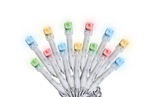 280280 Serie navideña 300 luces led multicolor cable transparente 8 funciones Vianti