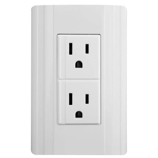 280385 Placa con contacto duplex 2p+t blanco CORSA Montana