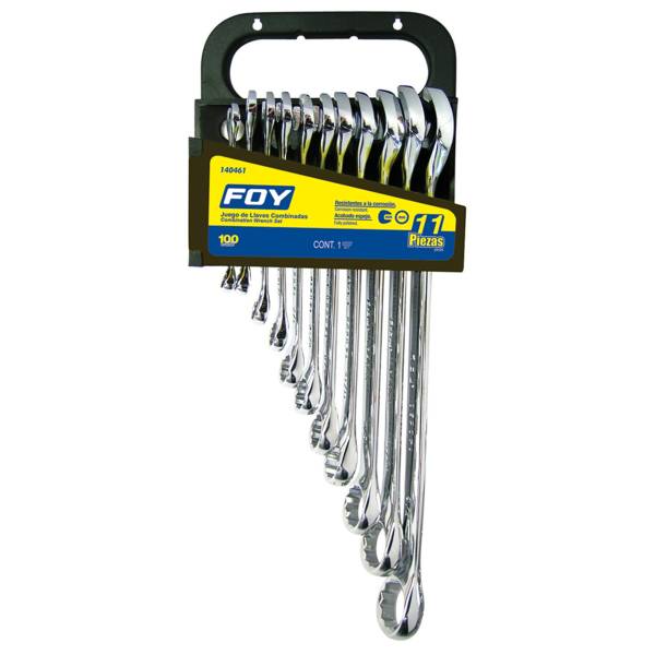 280474 Juego 11 llaves combinadas standard pulida FOY
