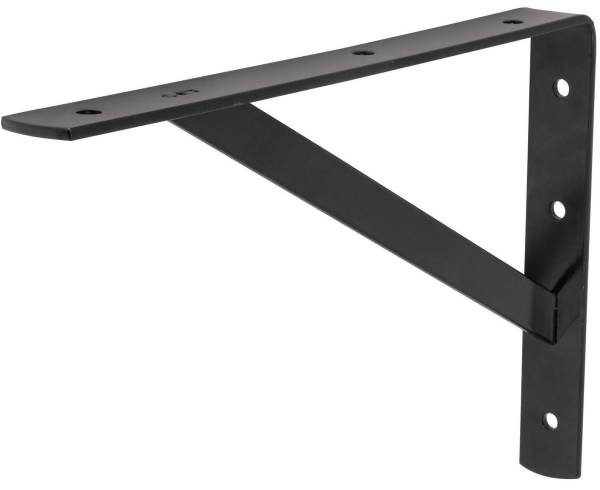 280627 Mensula de acero 13" x 20" negra reforzada Vianti