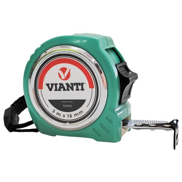 280695 Flexometro 16mm 3mt/10ft ABS colores para display Vianti