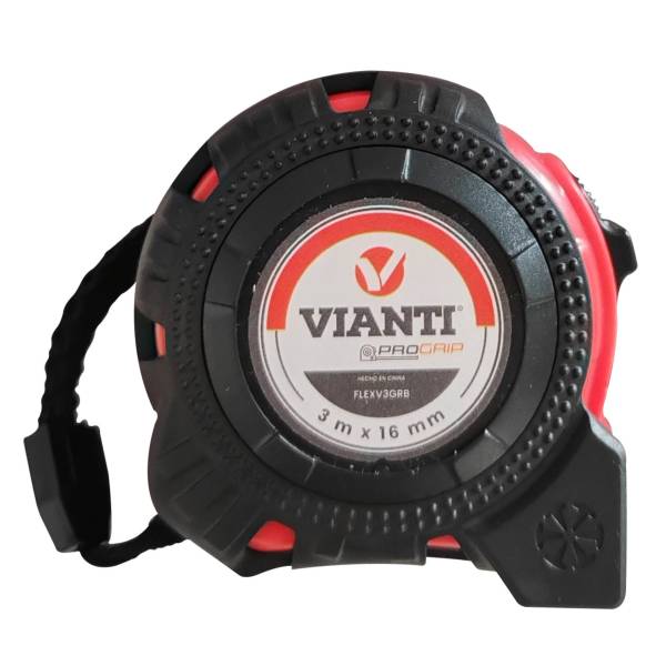 280701 Flexometro 13mm 3mt/10ft ABS rojo blister Vianti