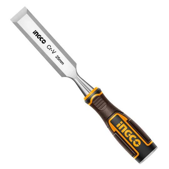 280990 Formon de hoja corta 1" mango plastico CrV Ingco